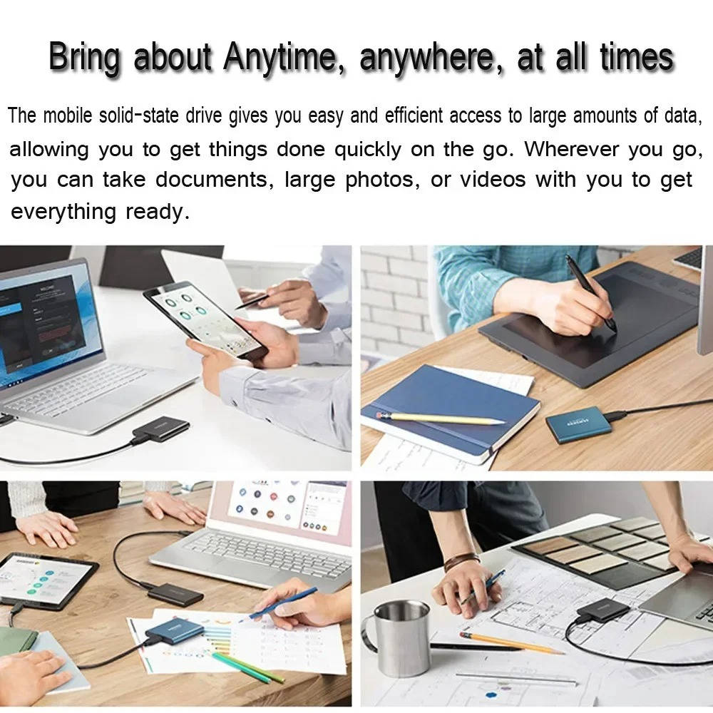 Reliable high-speed external SSD, a durable alternative to traditional hard drives for fast backups.