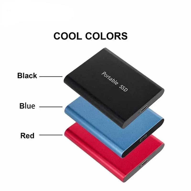 High-speed external SSD with USB-C for rapid data transfer, perfect for large files & backups.