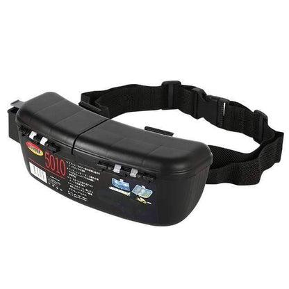 Durable portable fishing tackle waist bag, ideal for quick access to lures & fishing accessories.