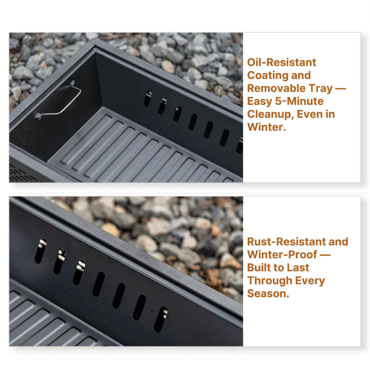 Charcoal grilling set, foldable design for camping and tailgating fun