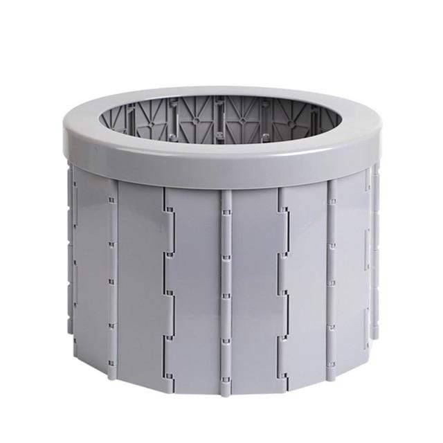 Compact portable commode for emergencies, travel, and personal hygiene in the outdoors