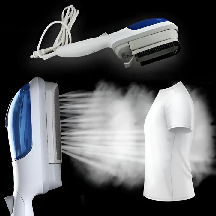Lightweight handheld clothes steamer provides quick steam for wrinkle removal, making clothes fresh and neat effortlessly.