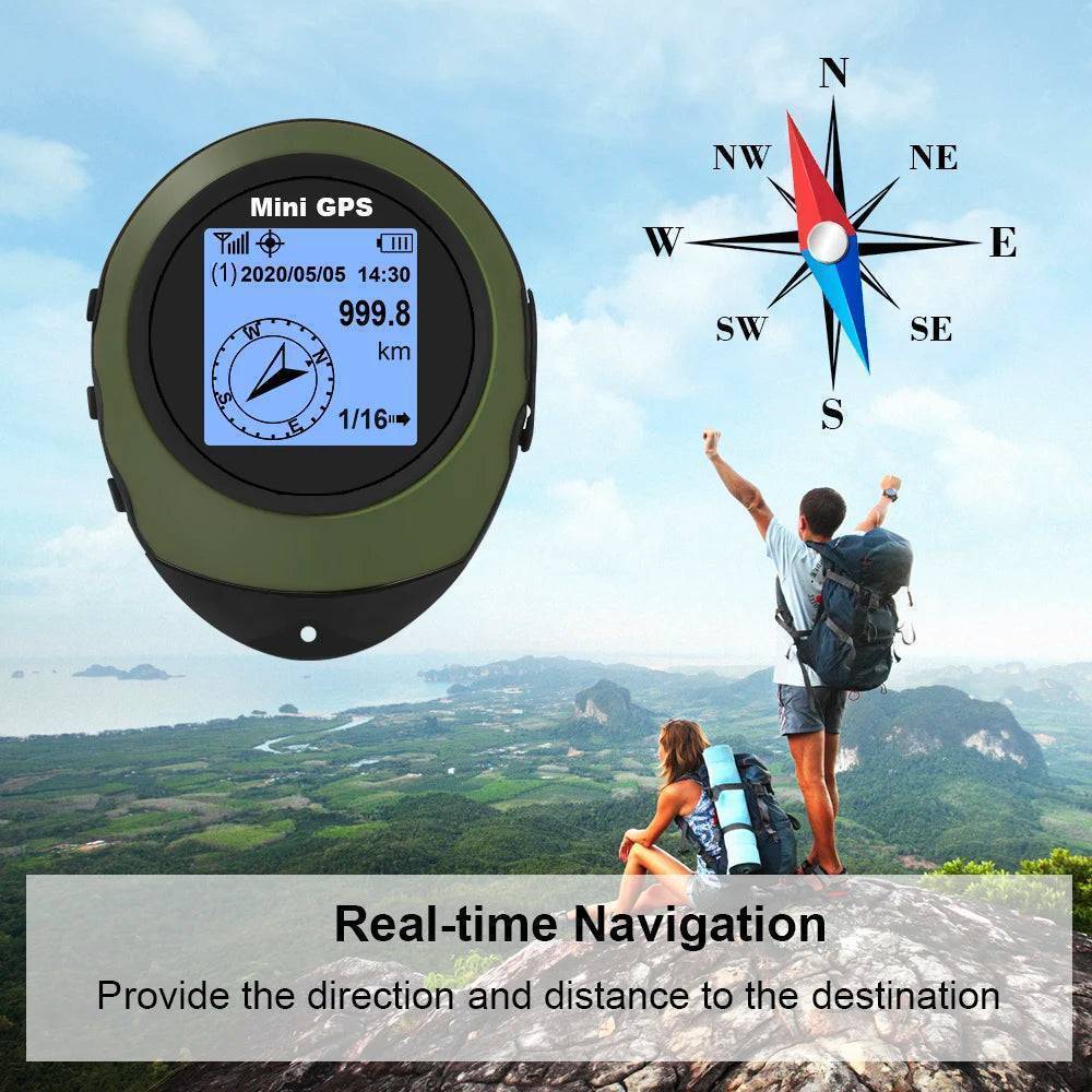 GPS navigator showcasing satellite tracking feature, essential gear for camping and hiking adventures