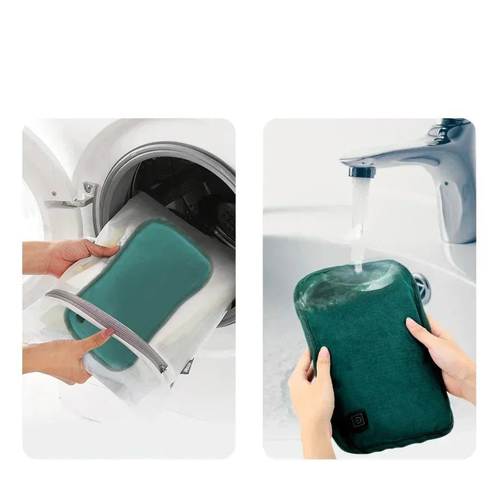 Ergonomic portable heating pad designed for targeted pain management & therapeutic tension relief.