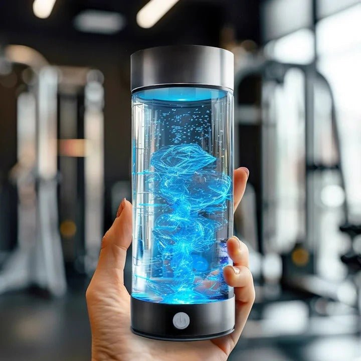 Portable hydrogen water bottle for healthy, on-the-go hydration and personal wellness.