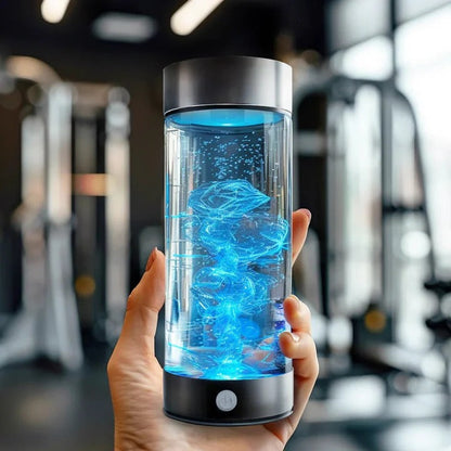 Portable hydrogen water bottle for healthy, on-the-go hydration and personal wellness.