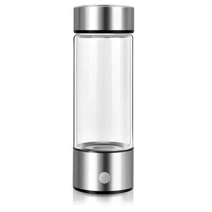 Sleek portable hydrogen water bottle; USB rechargeable, ensuring healthy hydration anytime, anywhere.