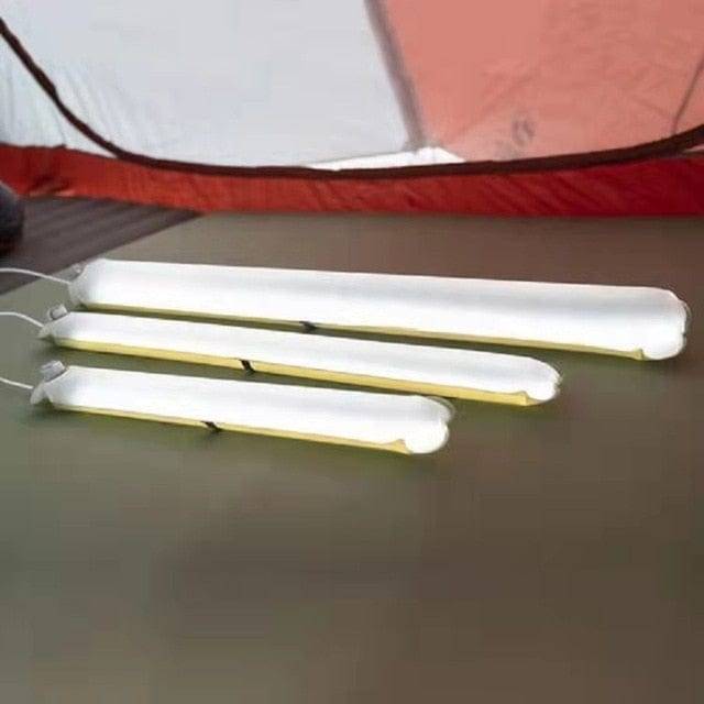Durable inflatable magnetic LED lantern, waterproof, ready for rugged outdoor use and extreme conditions.