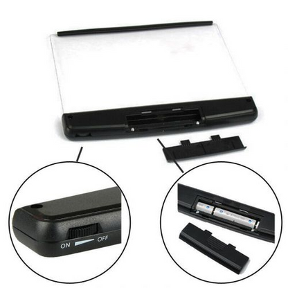 Adjustable LED reading light clips onto books, providing eye-friendly illumination for nightstands, desks & travel. Great gift.