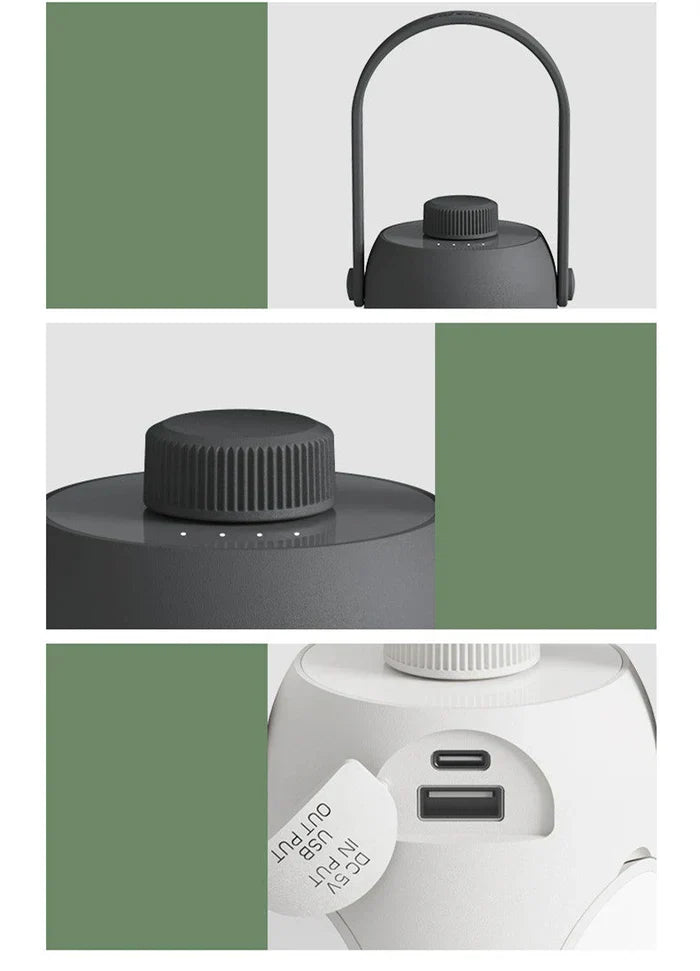 Bright rechargeable LED lantern for camping. Ideal outdoor light, hiking gear, and emergency essential.