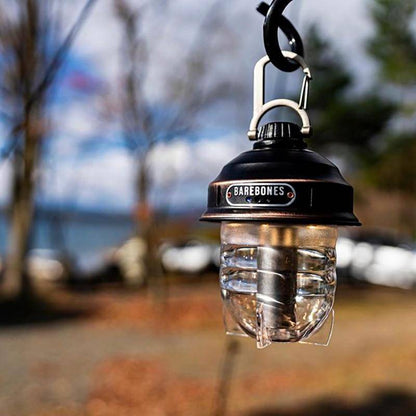 Emergency LED lamp & survival tool: portable camping beacon lantern for outdoors