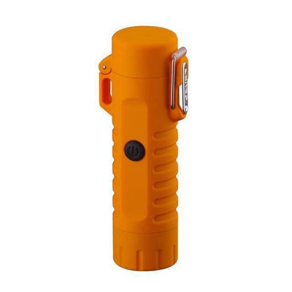 Durable rechargeable flashlight lighter for hiking, survival & everyday carry