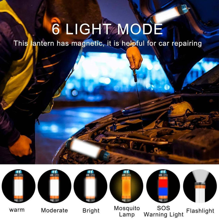 Multipurpose portable LED flashlight, ideal for outdoor use