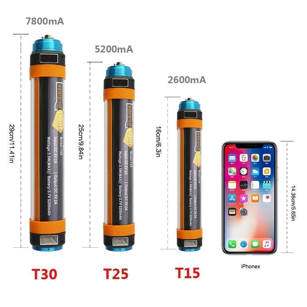 Bright LED flashlight for emergency lighting and outdoor activities