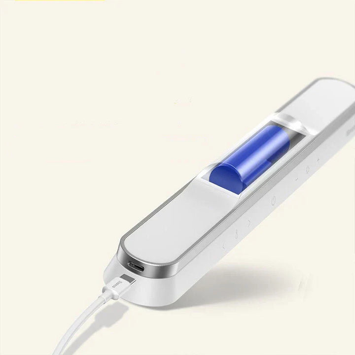 Wireless magnetic LED lamp, dimmable with touch sensor; perfect task light for home office or reading.