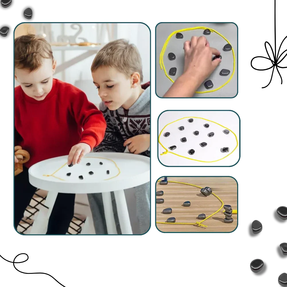 Engaging magnetic strategy game, a portable puzzle for families, kids & adults to enjoy strategic brain-teaser fun.