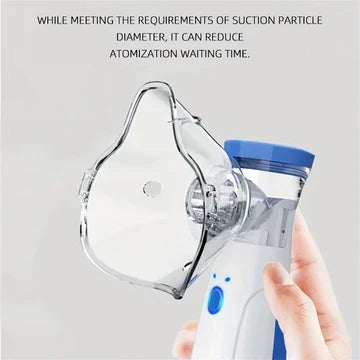 Adults' & Kids' portable nebulizer for effective respiratory relief. USB rechargeable mesh technology, personal humidifier.