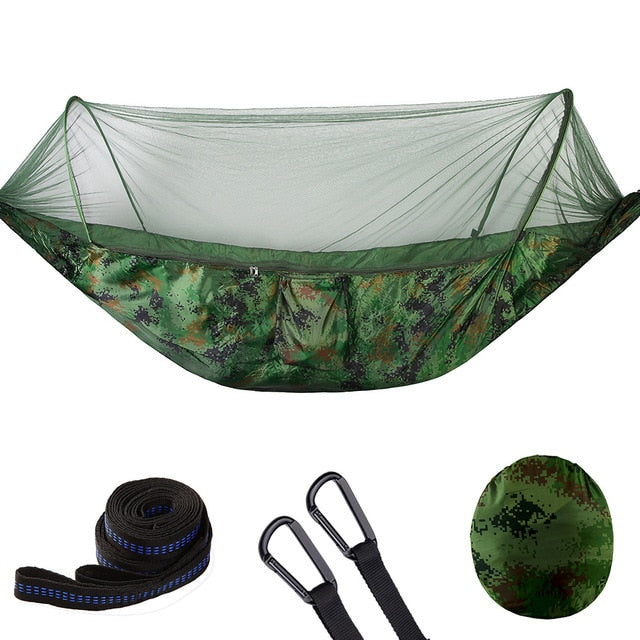 Lightweight unisex travel hammock, ideal for beach, backyard, and camping adventures