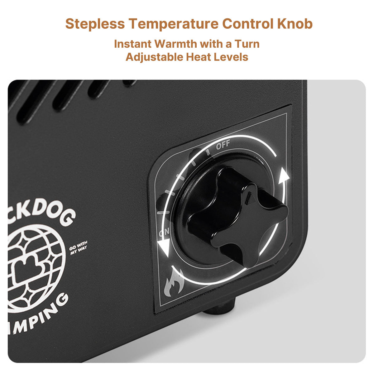 Compact multifunction outdoor heater and boiler, perfect for winter camping and emergencies