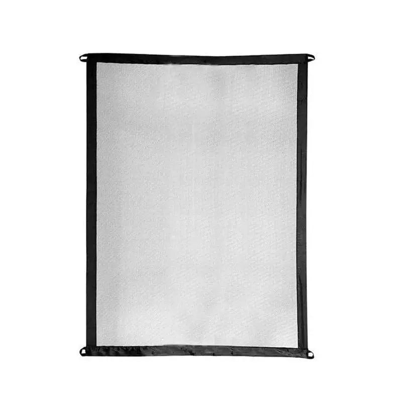 Lightweight, portable pet safety gate made of flexible nylon mesh. An easy-install barrier for all pets, indoors/outdoors.