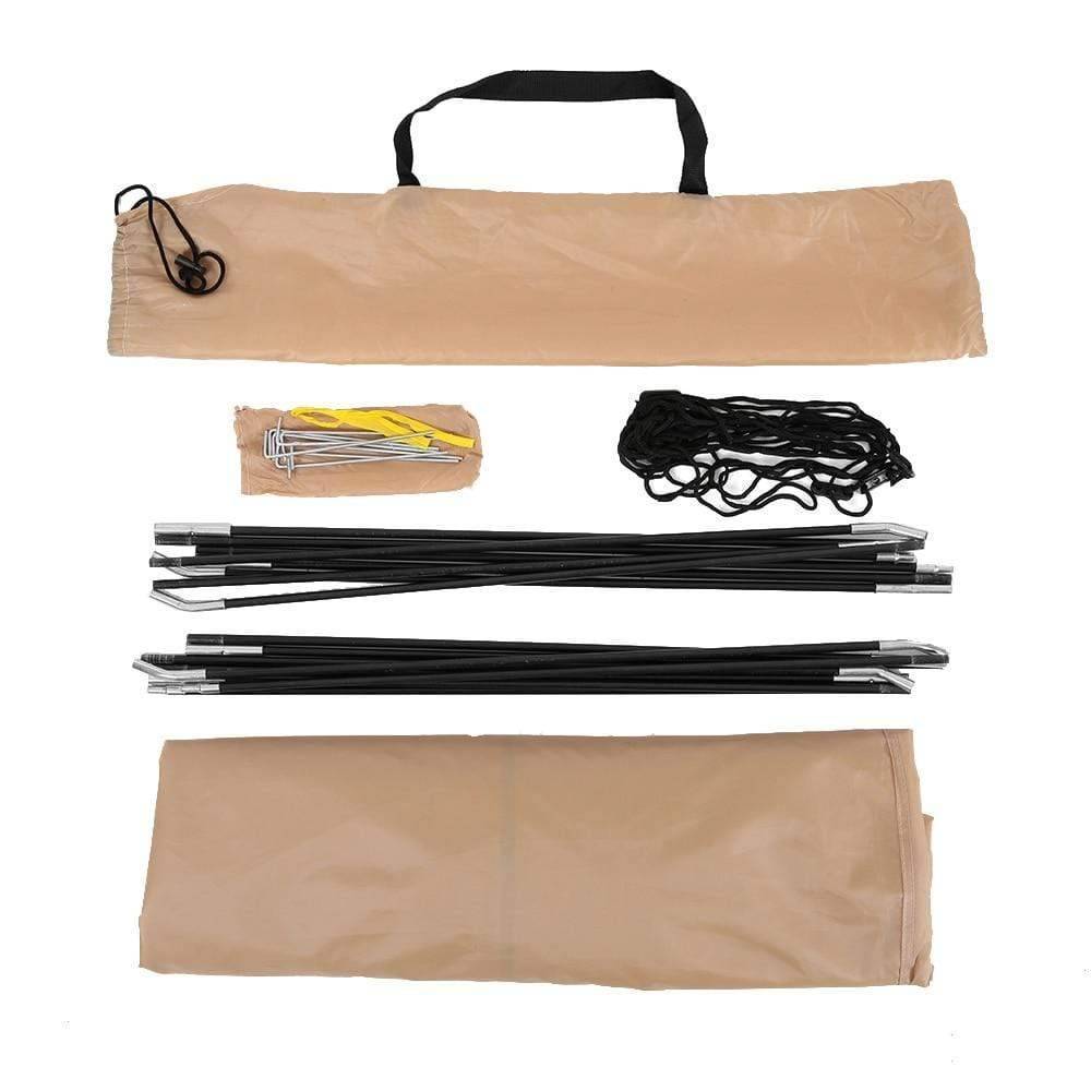 Durable outdoor gear: a portable camping privacy toilet shelter tent, multi-functional.