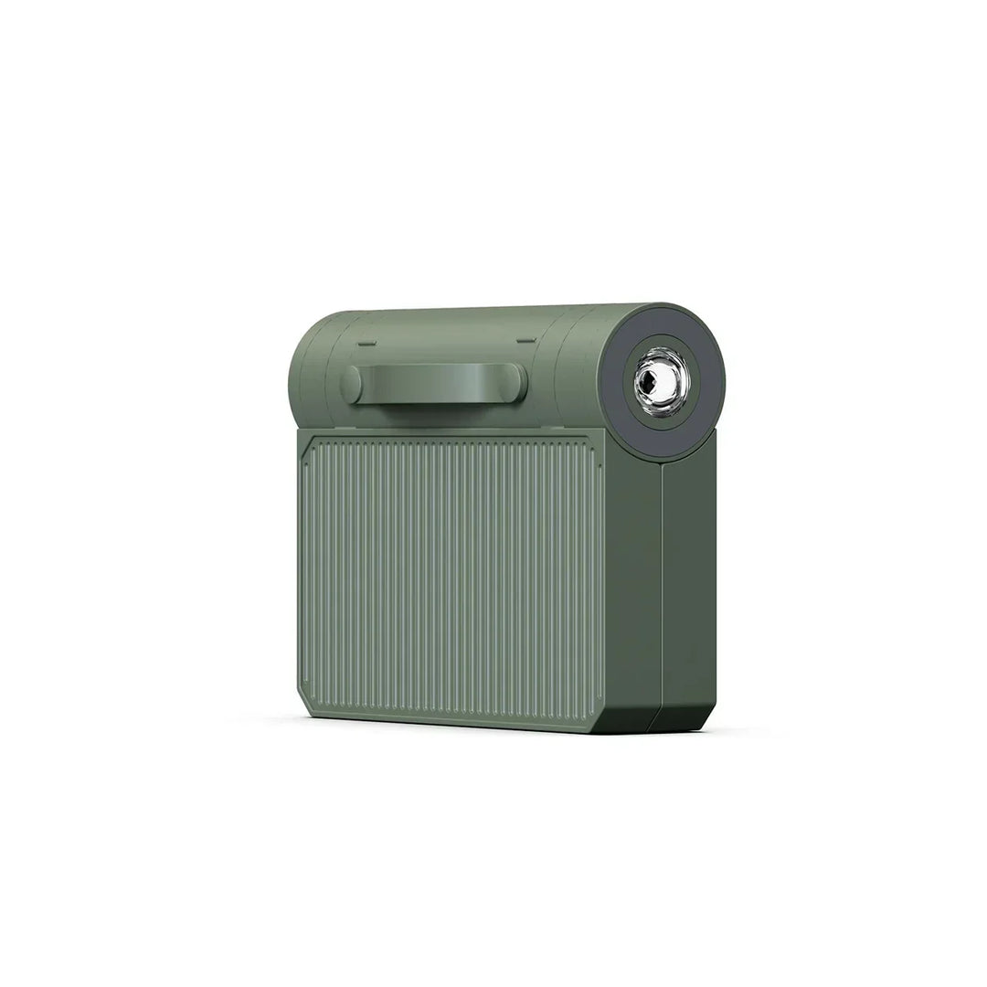 Rechargeable LED camping lantern illuminating a tent at night, ideal for outdoor family trips.