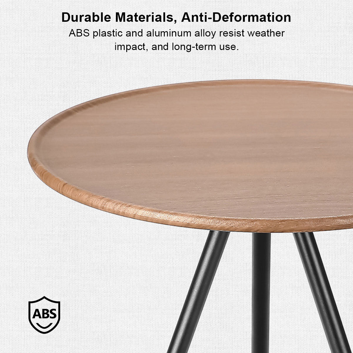 Folding round picnic table with mesh pocket, offering practical outdoor convenience