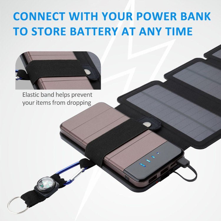 Foldable outdoor solar panels, ideal for camping power and electronic devices