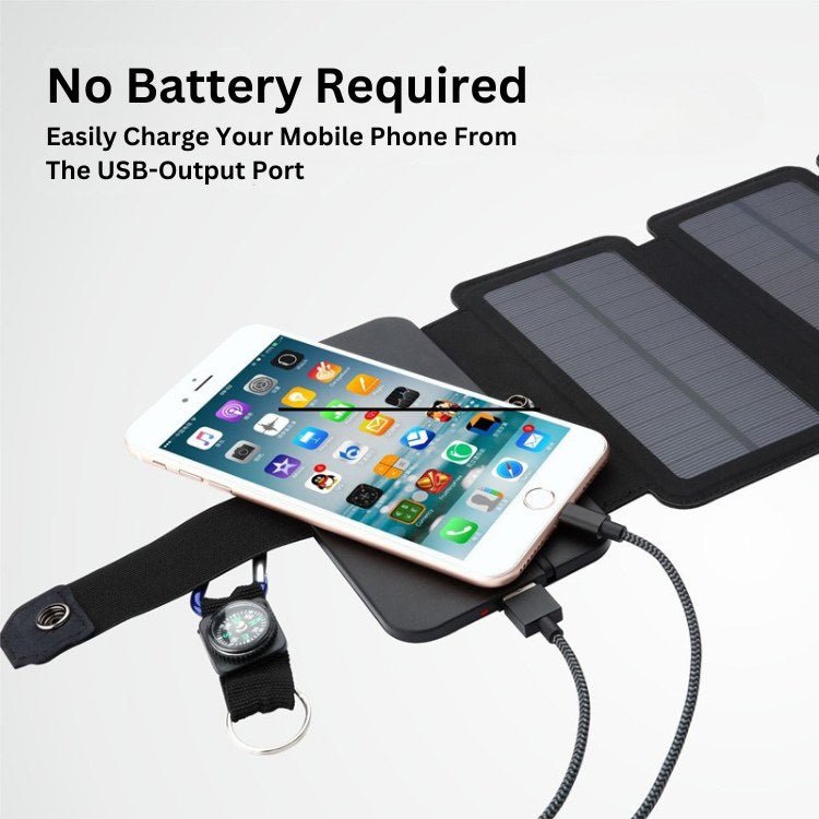 Compact portable solar panels, perfect for charging phones & gadgets outdoors