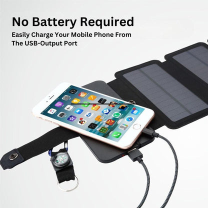 Compact portable solar panels, perfect for charging phones & gadgets outdoors