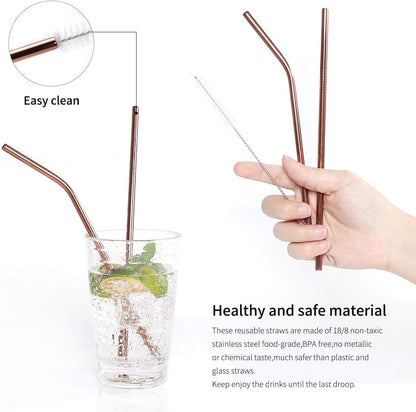 Stainless steel portable cutlery set, ideal for eco-conscious travelers.