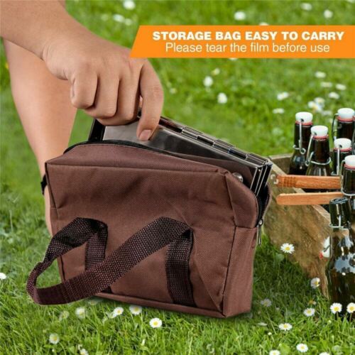 Folding picnic grill, a portable stainless steel wood burning stove for hiking and outdoor use