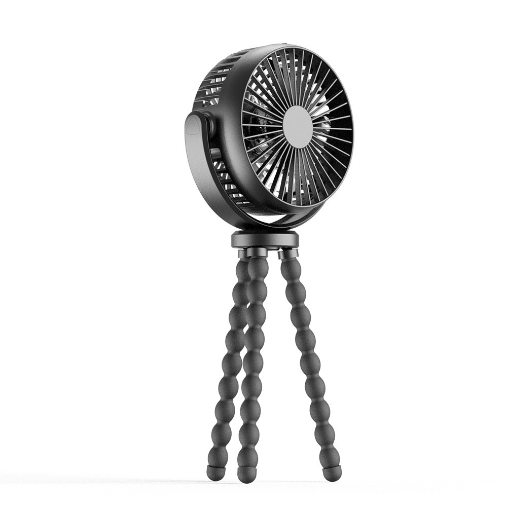 Portable stroller fan with 8000mAh battery for baby, providing powerful cooling and comfort on the go.