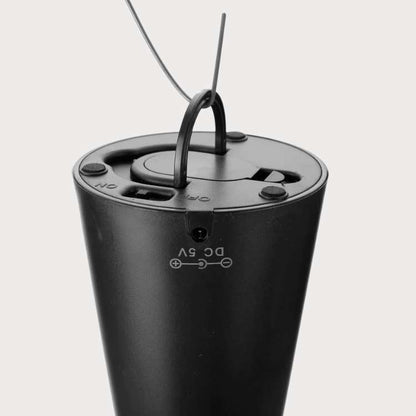 Portable fly repellent fan, lightweight design for easy transport to any outdoor eating event