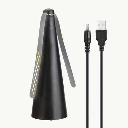 Battery-powered portable fly repellent fan for effective, chemical-free outdoor pest control