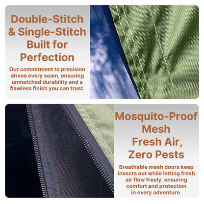Compact portable camping shelter, perfect for SUV tailgate outdoor adventures.