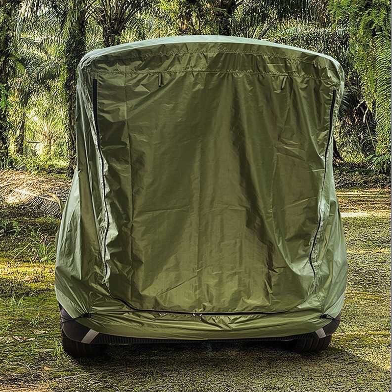 Spacious SUV integration camping tent, expanding your outdoor living area.