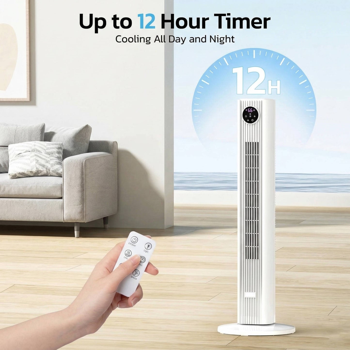 Energy-efficient portable air conditioner, ideal for bedroom comfort. A must-have summer essential personal cooler.