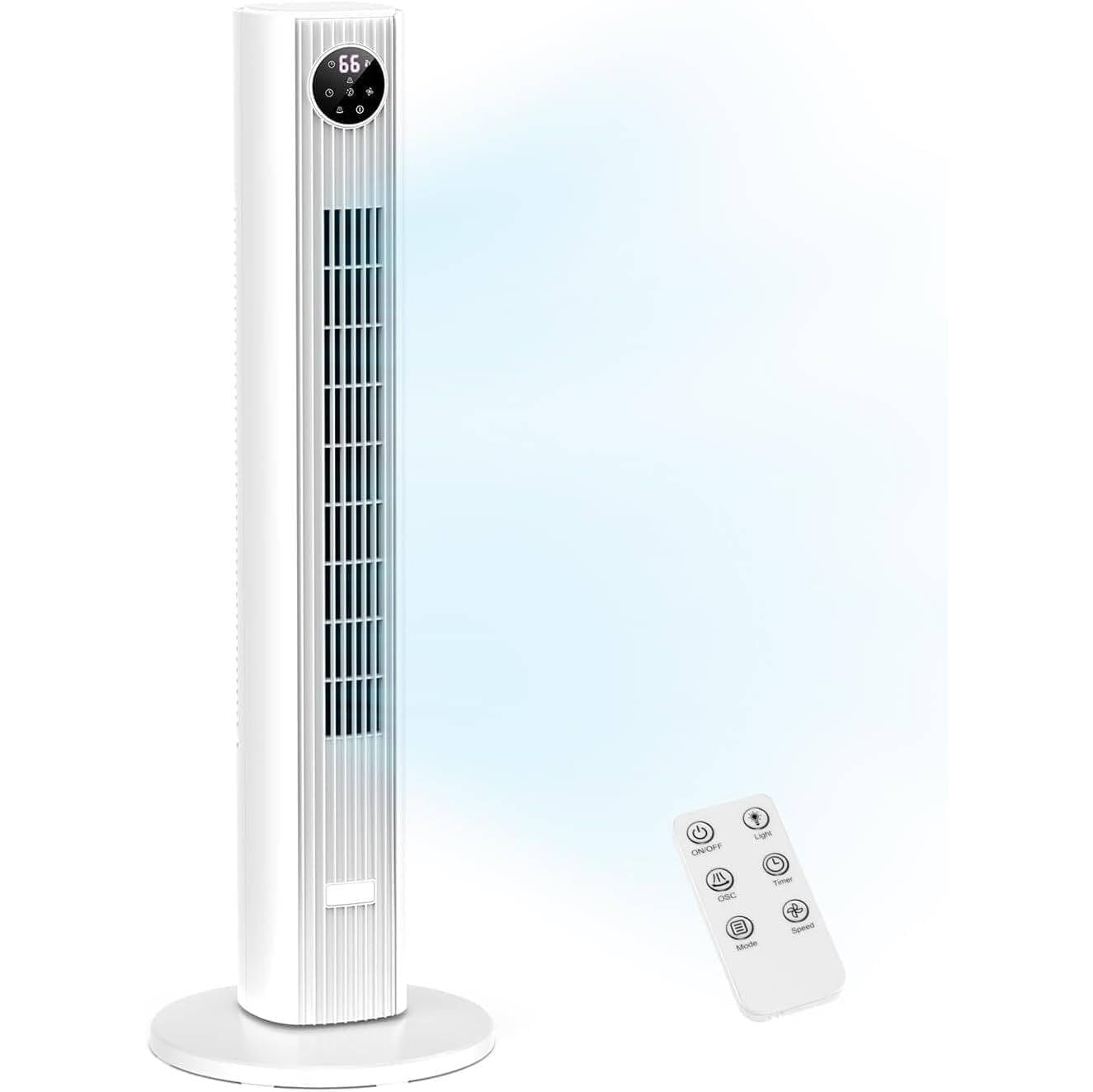 Sleek portable tower fan & air cooler for ultimate home cooling. Enjoy refreshing airflow in any room or apartment.