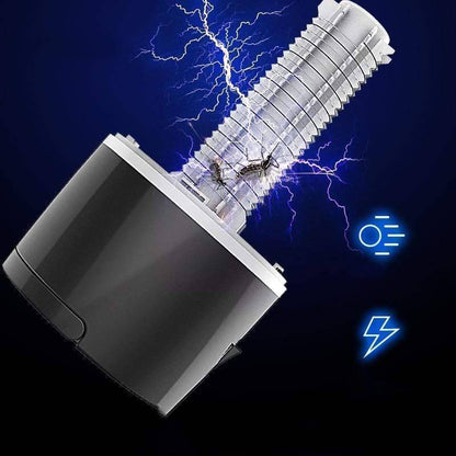 Efficient 2-in-1 LED mosquito killer lamp, USB rechargeable for portable home and outdoor insect control.