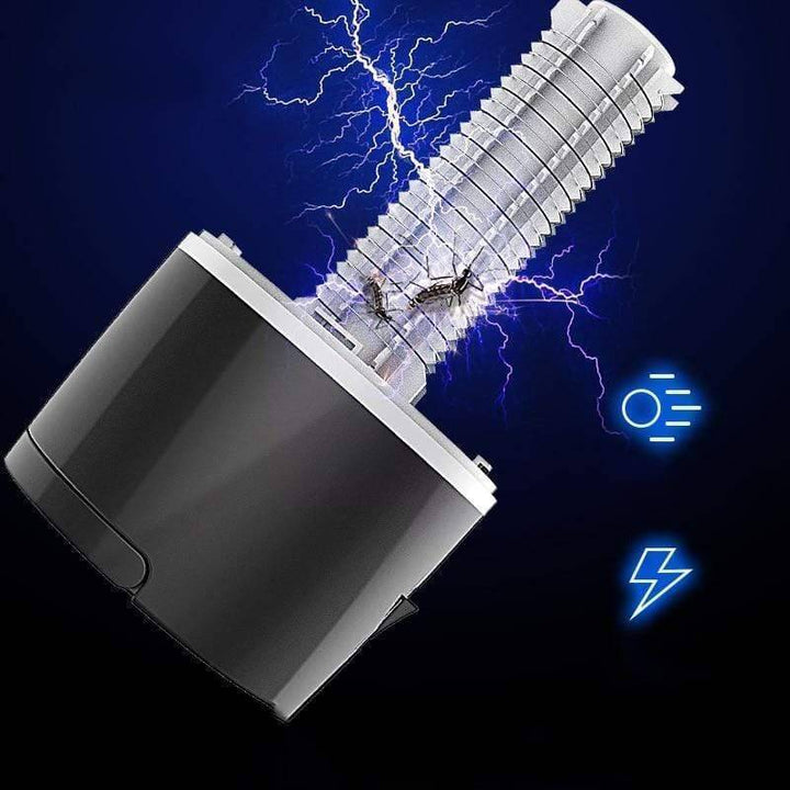 Efficient 2-in-1 LED mosquito killer lamp, USB rechargeable for portable home and outdoor insect control.