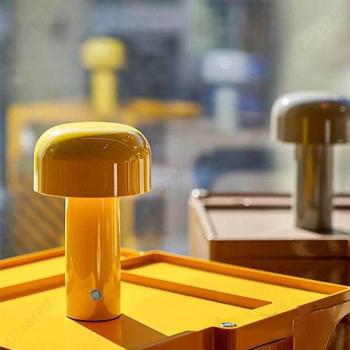 Portable USB table lamp, a modern home accent light for contemporary decor.