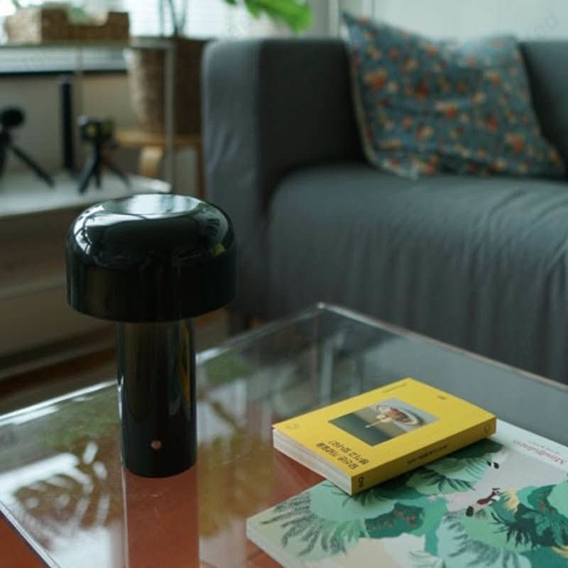 Touch-controlled portable USB table lamp, ideal for modern home accent lighting.