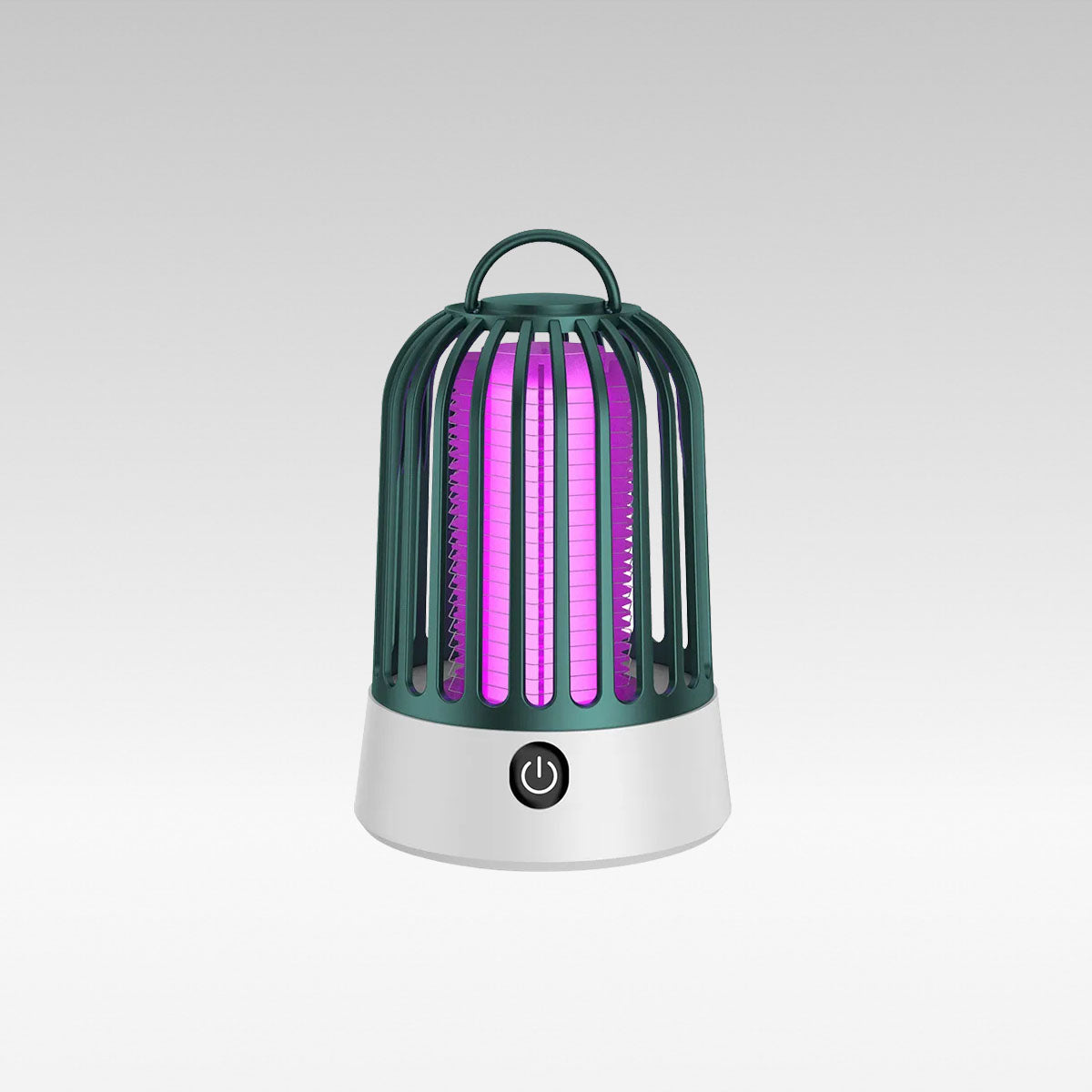 Portable UV mosquito killer lamp with purple light, ideal for home and camping pest control.