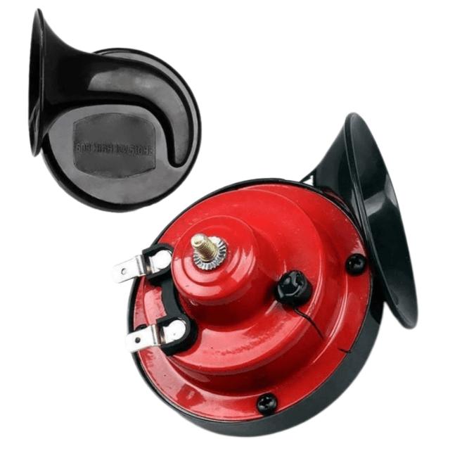 Loud 300 decibel safety horn, perfect for trucks, cars & marine vehicles. Ensures clear presence.