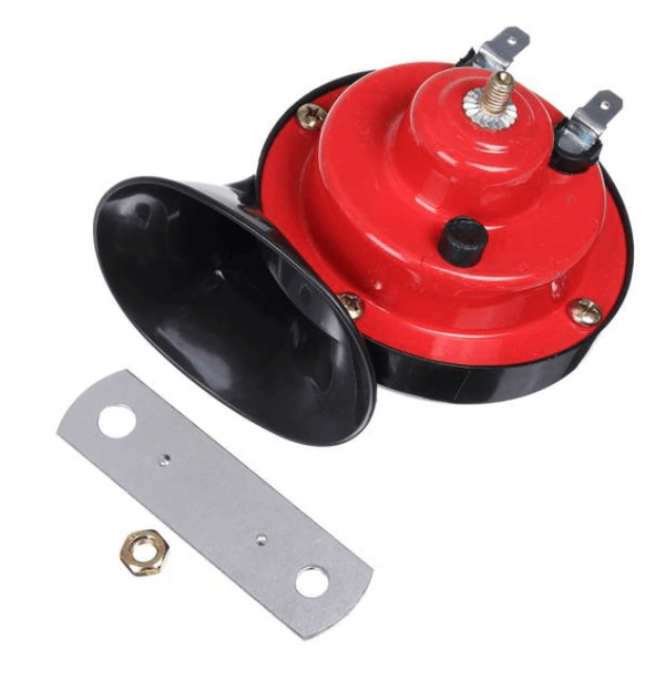 Universal 300 decibel vehicle horn, a super loud safety solution for any car, truck, or motorcycle.