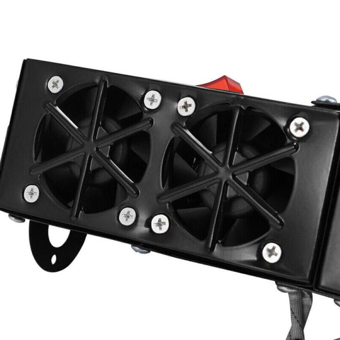 500W electric auto heater ensuring rapid defrosting and warm interior for winter driving.