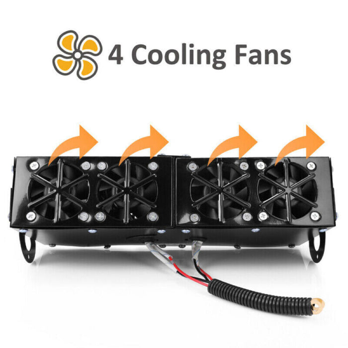 500W electric car heater & defroster, a compact 12V solution for winter driving comfort.