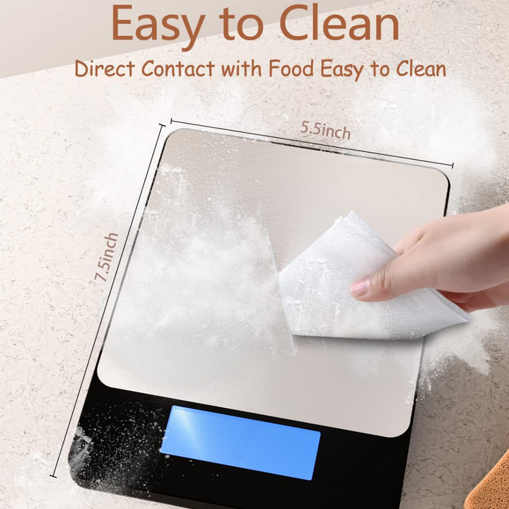 Sleek rechargeable digital kitchen scale, a vital tool for precise home cooking.