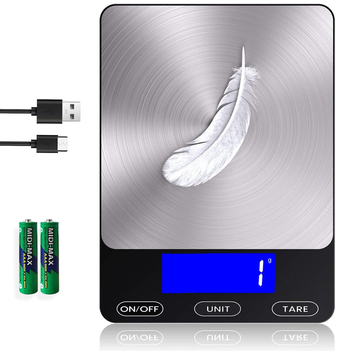 Compact digital food scale, a versatile and accurate tool for any home kitchen.